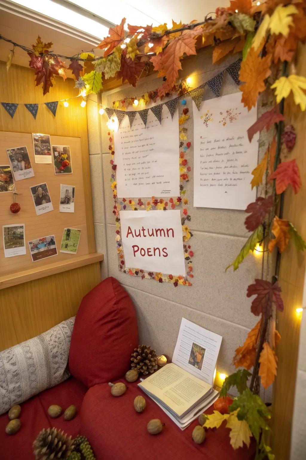 An Autumn Poetry Board for a touch of literary elegance.