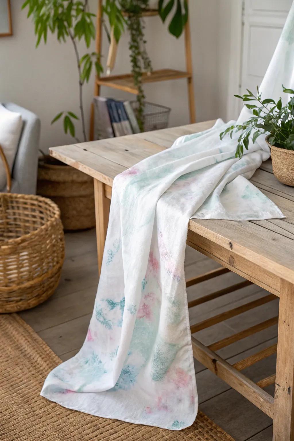 Discover the magic of the ice dye technique, where every melt reveals a new masterpiece.