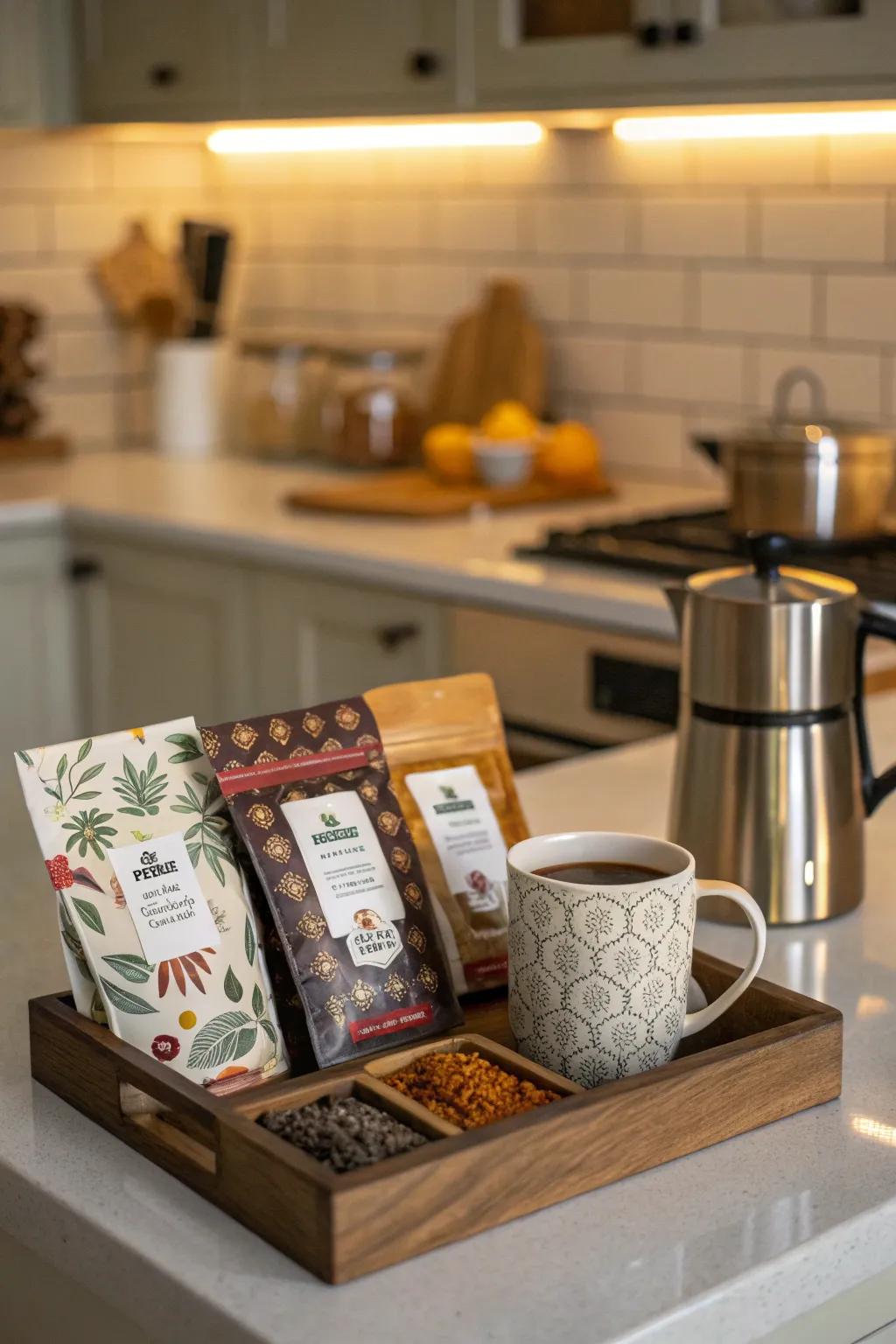 Fuel their mornings with a delightful coffee or tea kit.