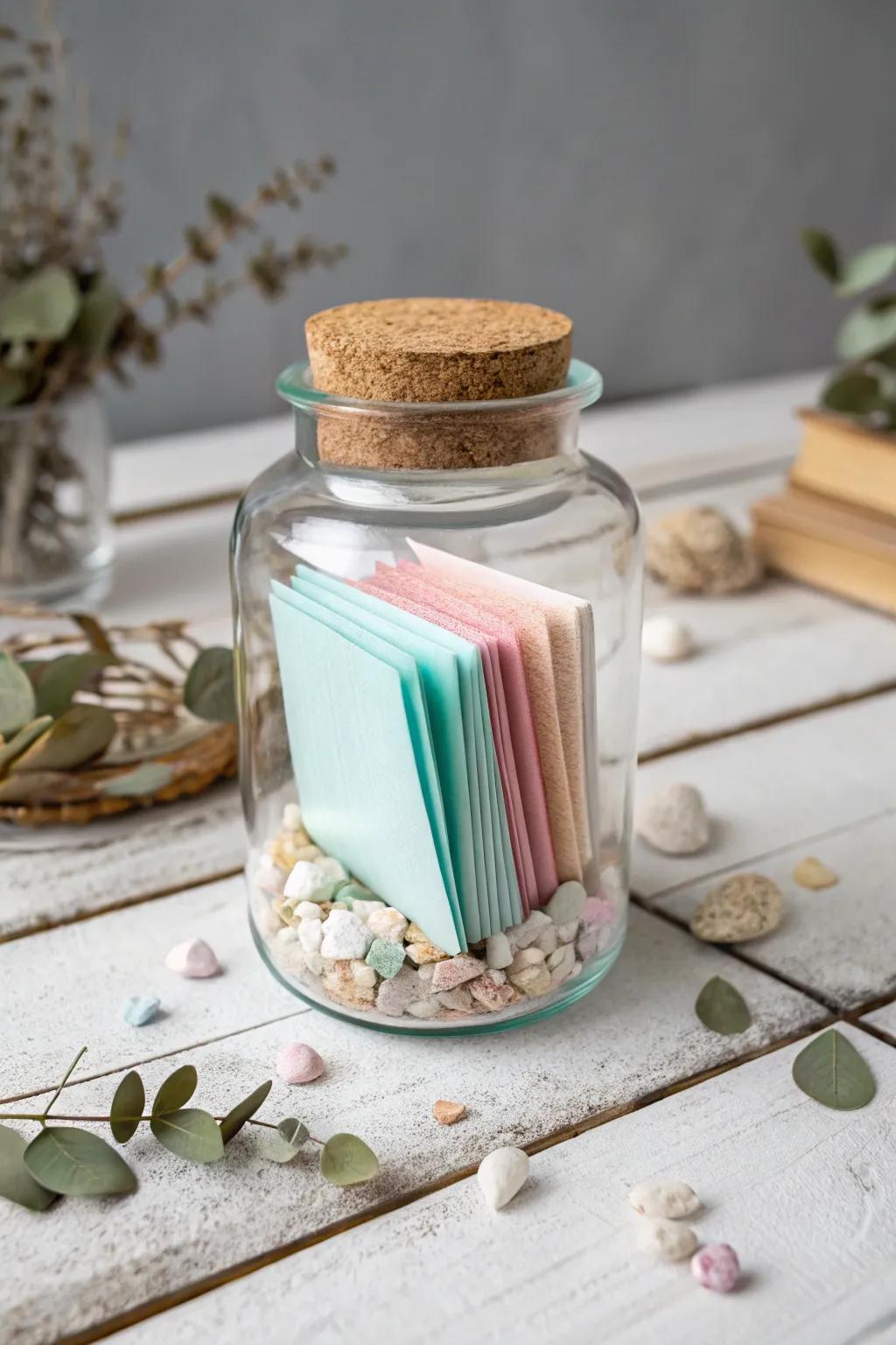 Capture the essence of love with a jar full of heartwarming surprises, one for each week of the year.