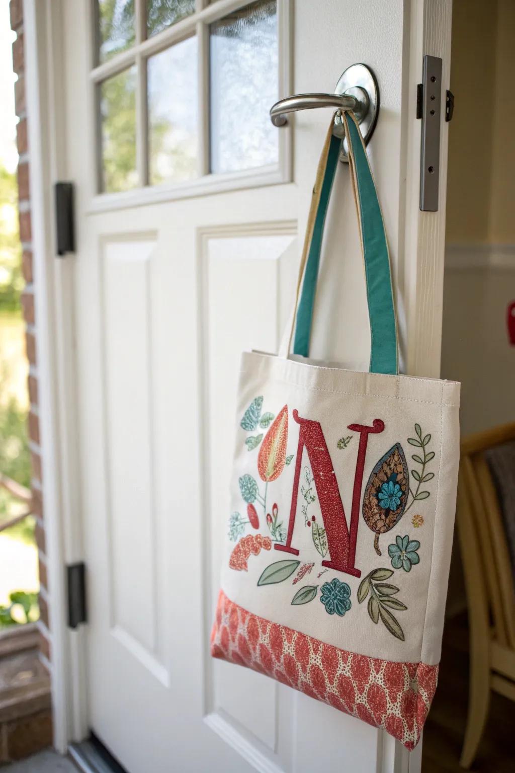 Carry essentials with a personalized tote.