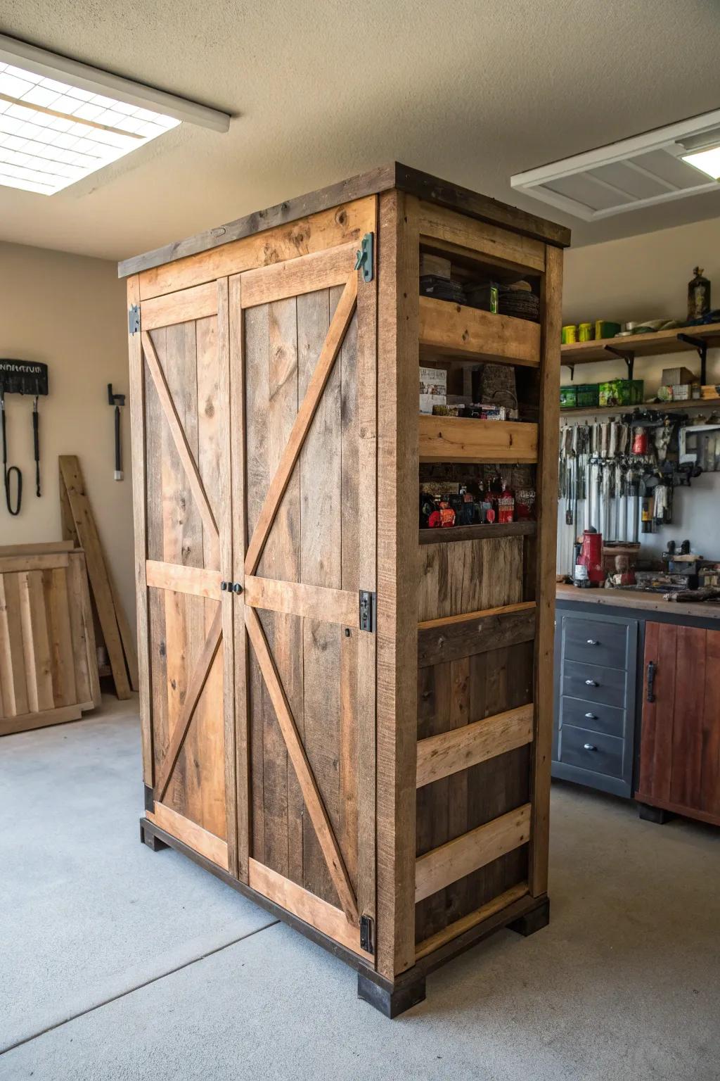 Transform your space with custom DIY storage solutions using reclaimed wood scraps.