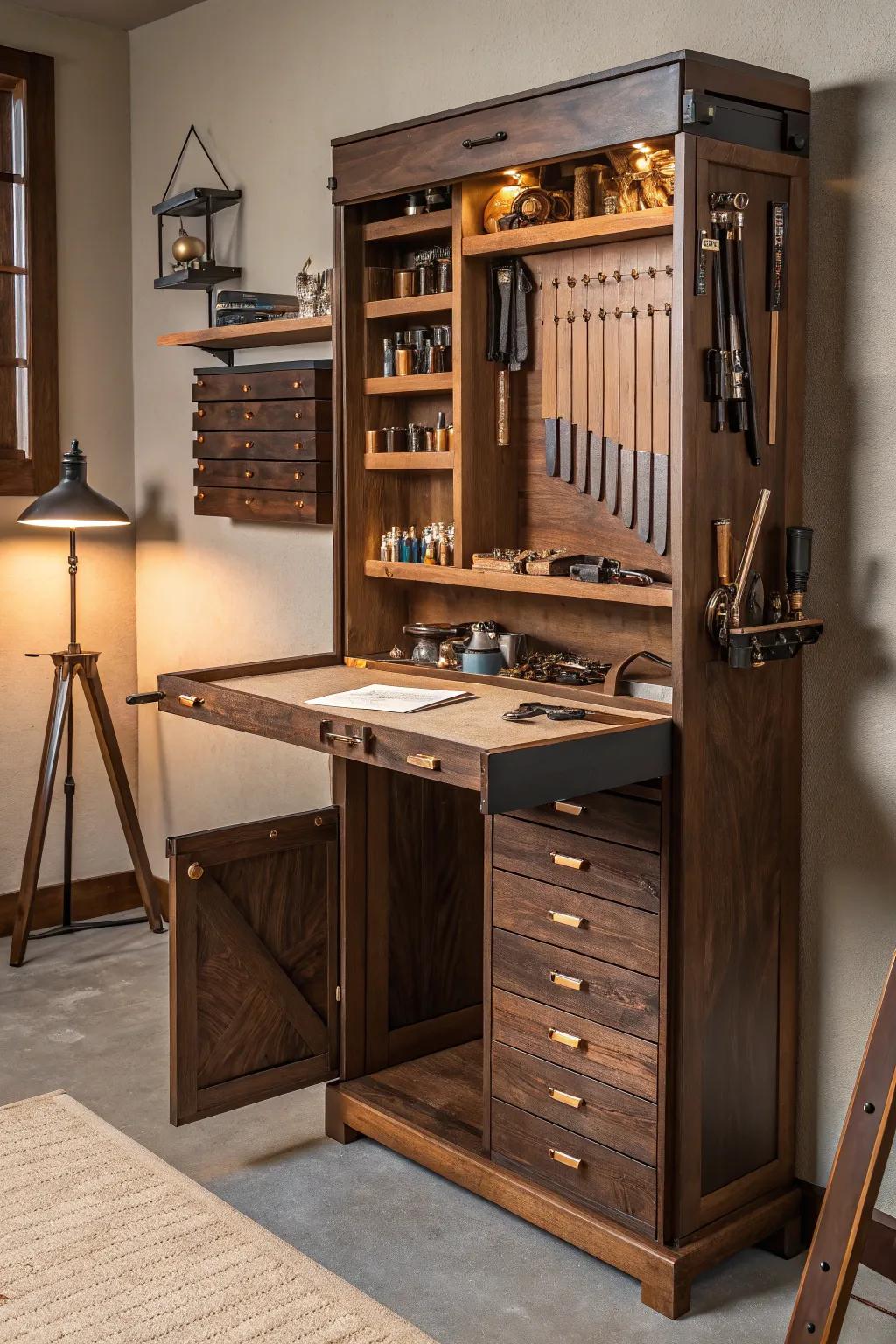 Craft and convenience: Elevate your woodworking space with smart design.