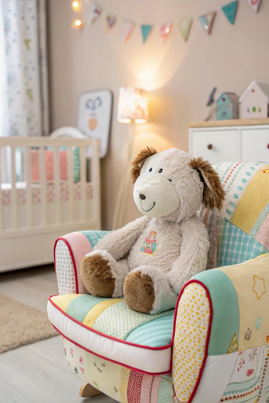 A cuddly and interactive stuffed animal, perfect for hugs and play.