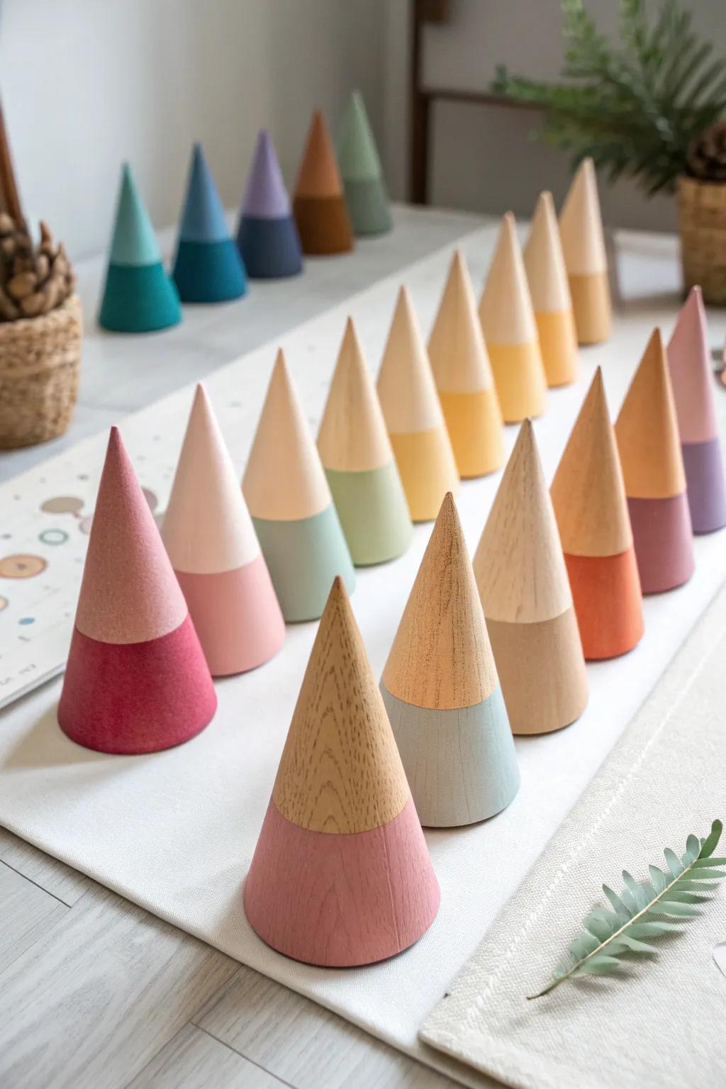 Transform cardboard into a colorful masterpiece with this minimalist color wheel project.