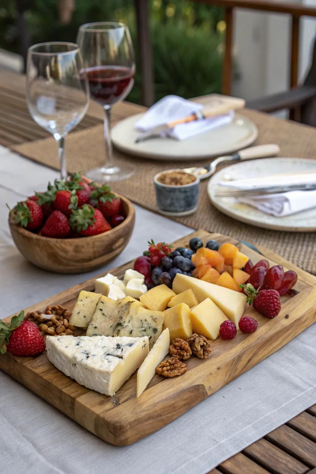 Add rustic elegance to gatherings with a handcrafted serving board.