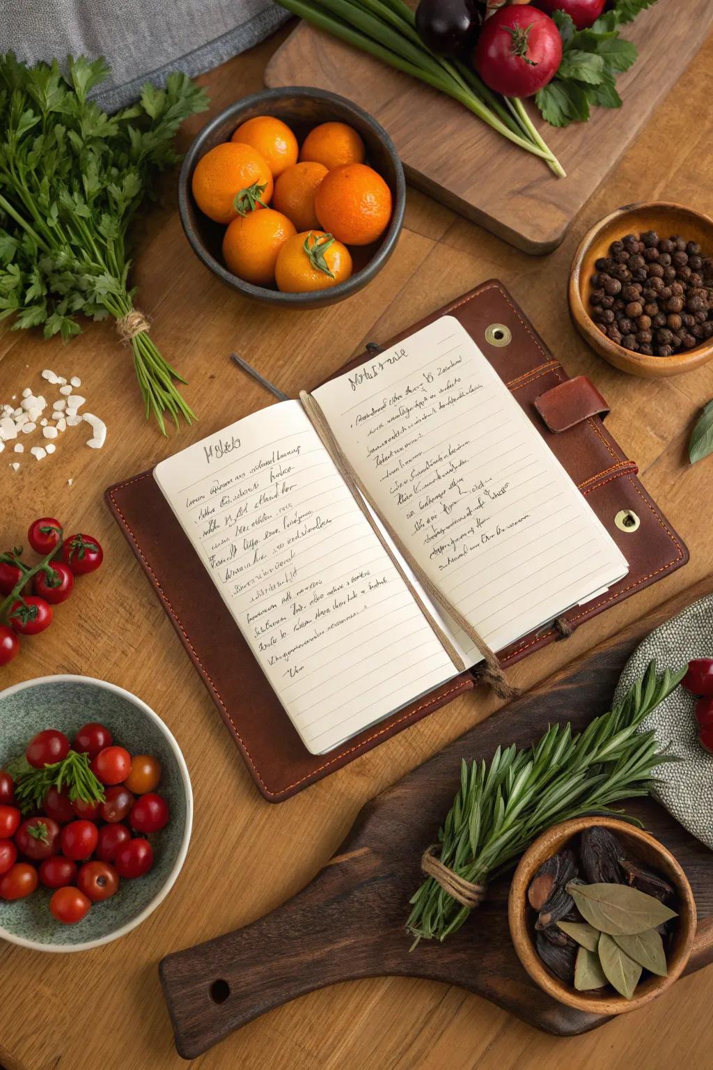 A personalized recipe book is a cherished collection of culinary memories.