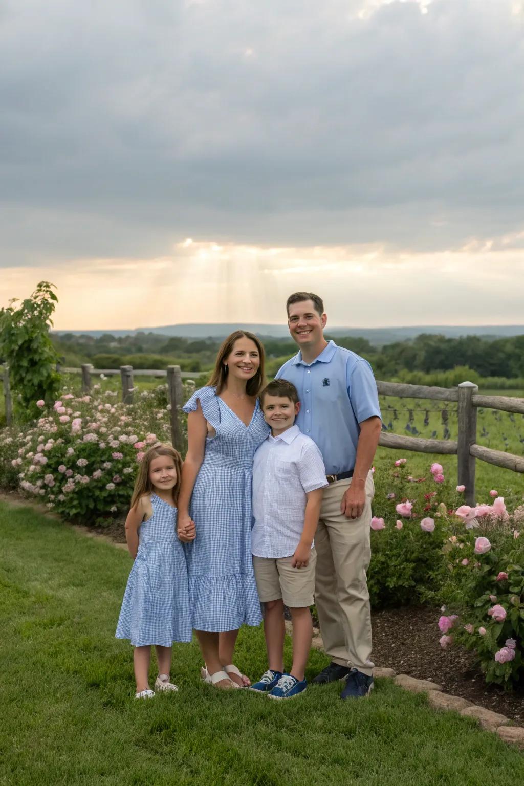 A family photo session capturing joyful moments.