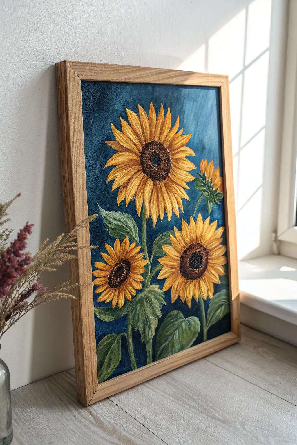 Bold Blooms: Sunflowers in Serenity