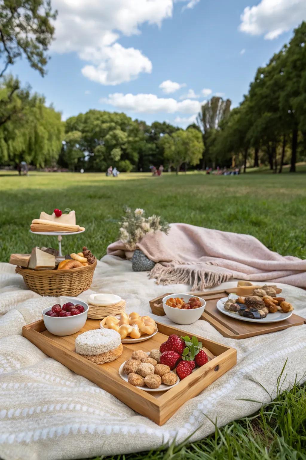 Enjoy a gourmet picnic in the great outdoors.