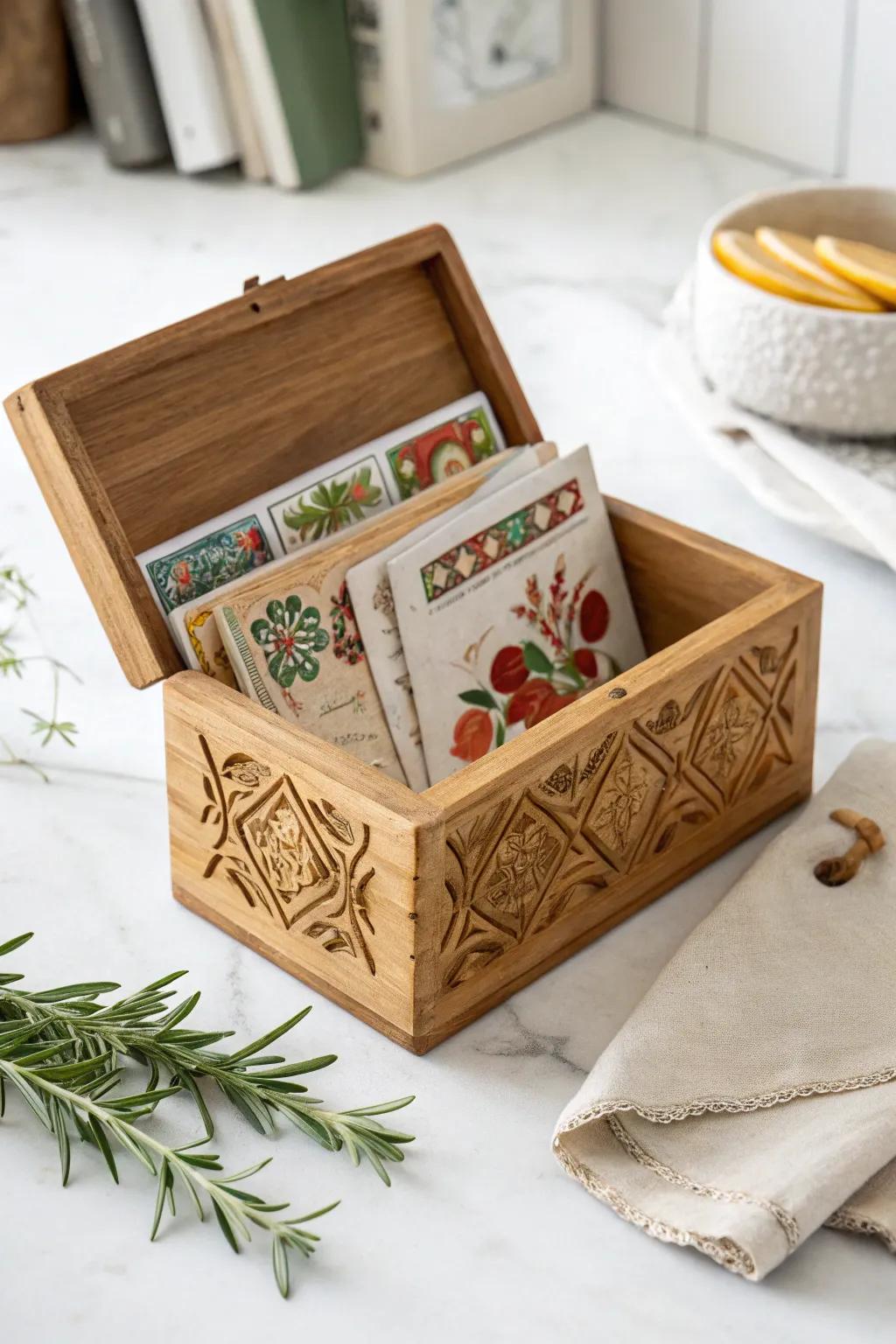 Unlock the world of flavors with beautifully crafted recipe cards from our adventure box.