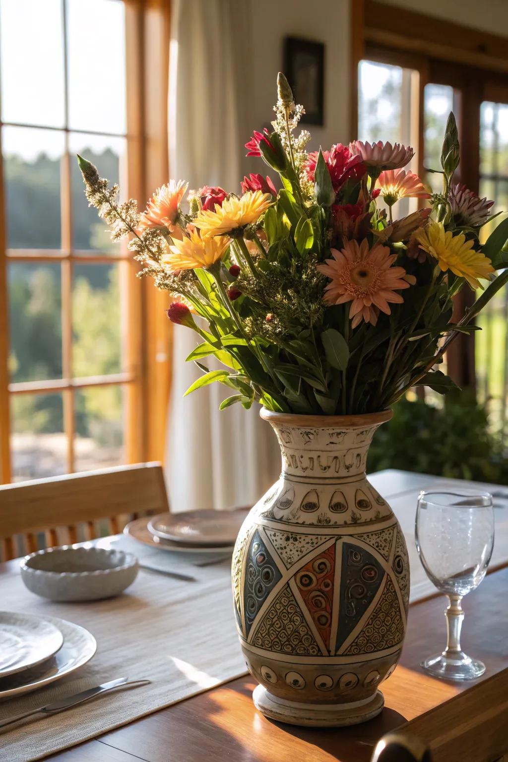 Adorn your home with a handmade pottery vase.