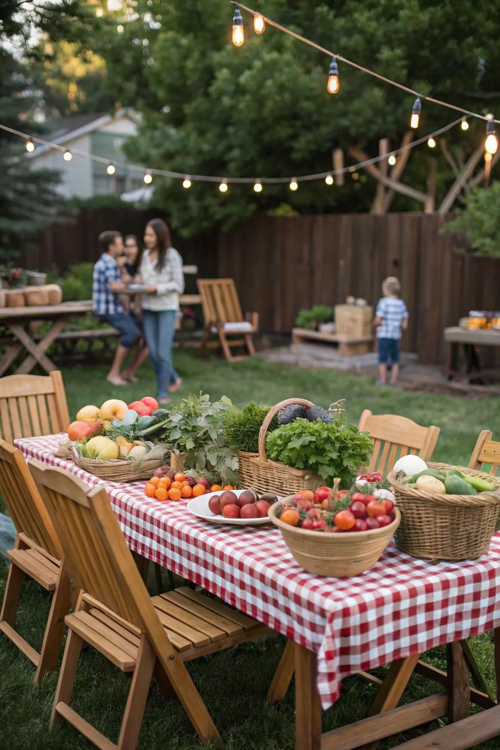 Celebrate sustainability with a farm-to-table BBQ.