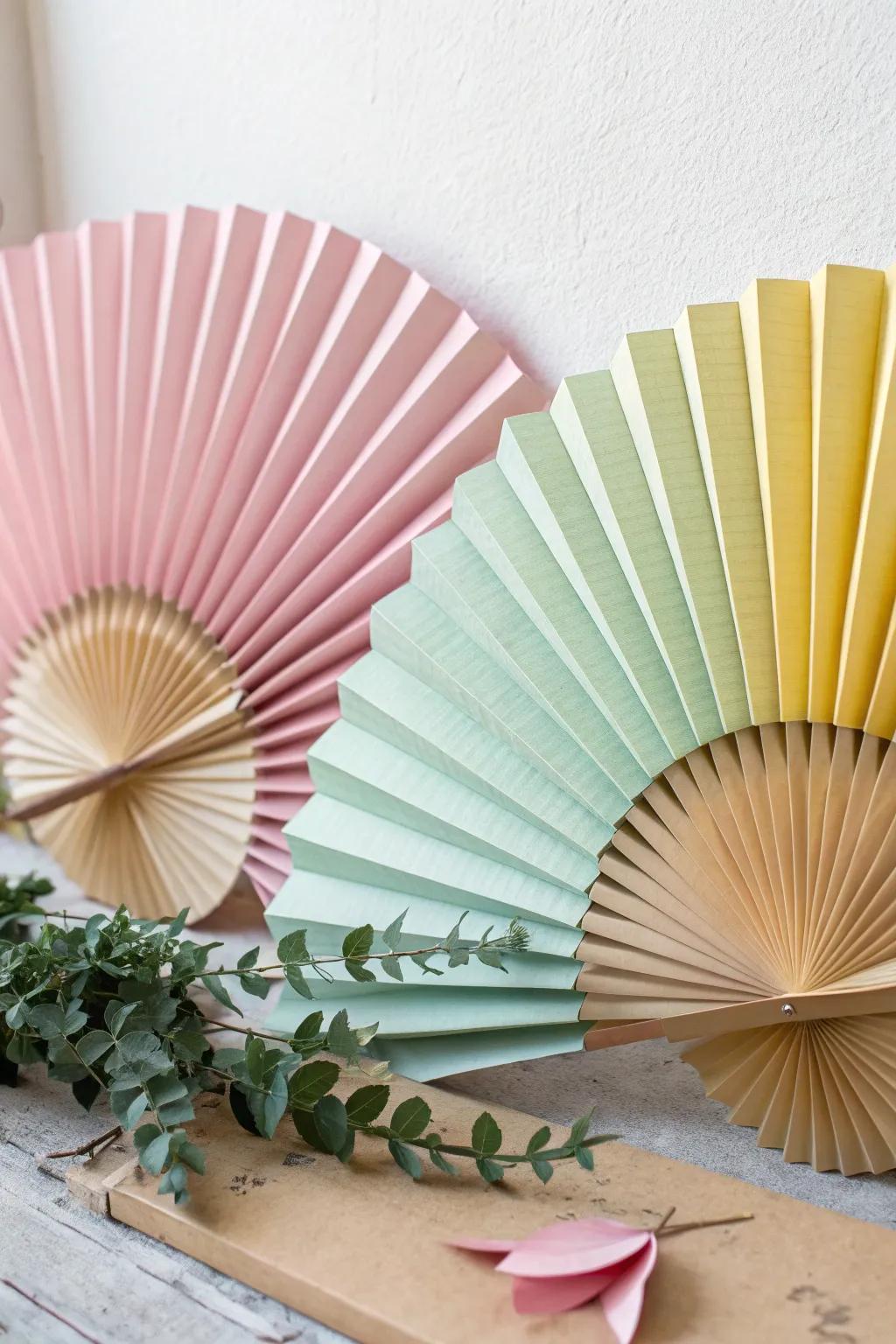 Add a whimsical touch to your celebrations with these enchanting DIY paper fans.