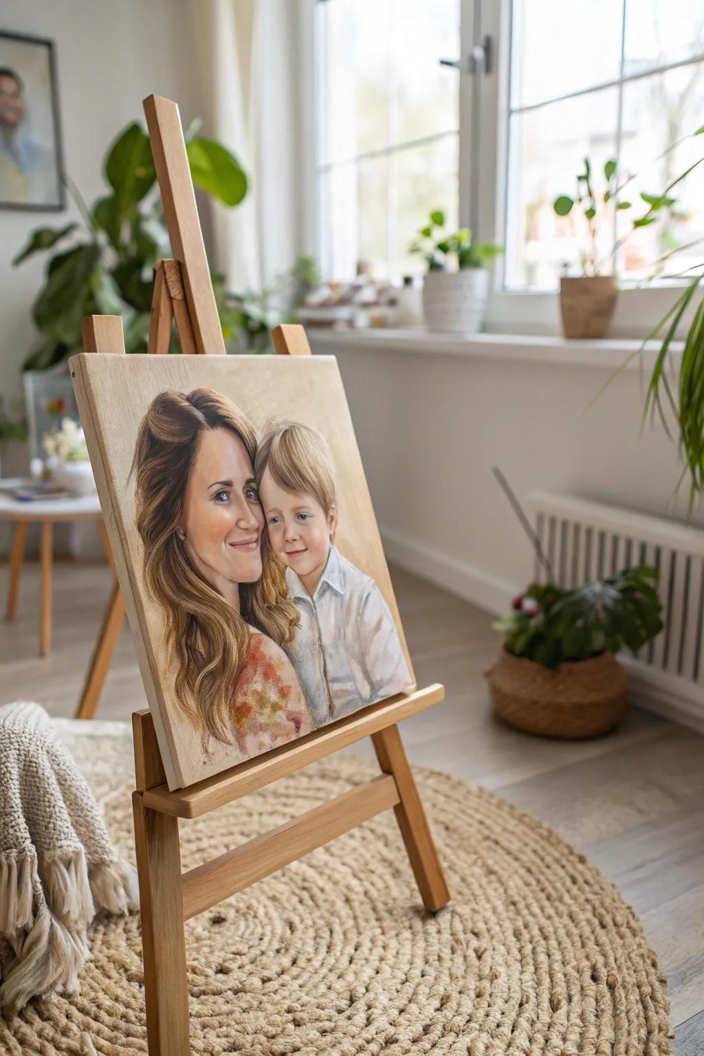 Celebrate cherished memories with a hand-painted masterpiece that brings warmth and elegance to any space.