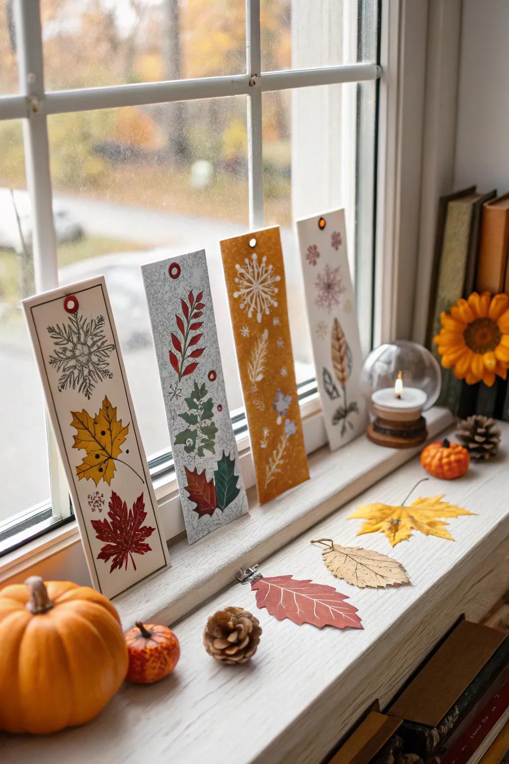 Seasonal bookmarks bring the spirit of each time of year to your reading.