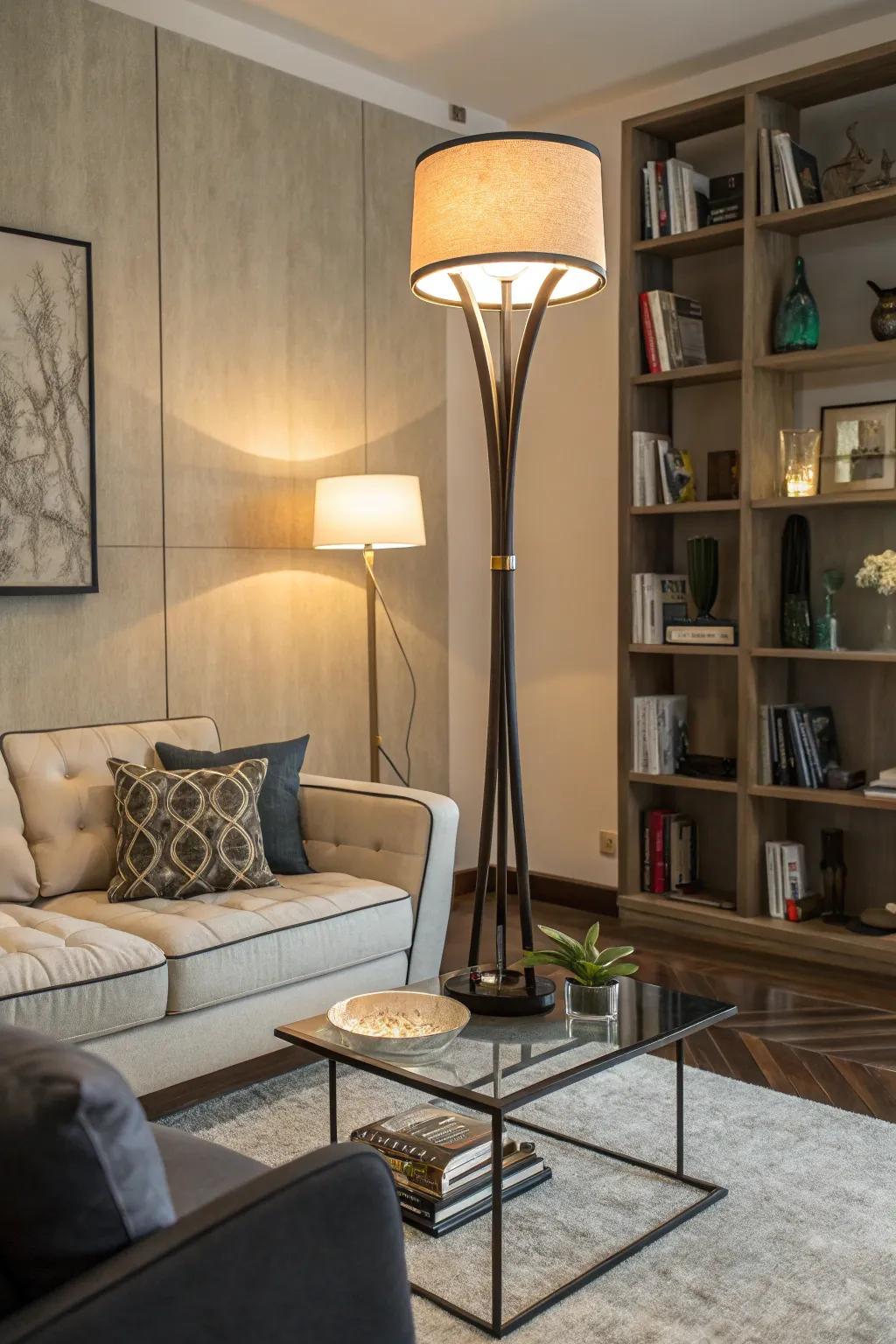 Brighten up corners with versatile floor lamps.