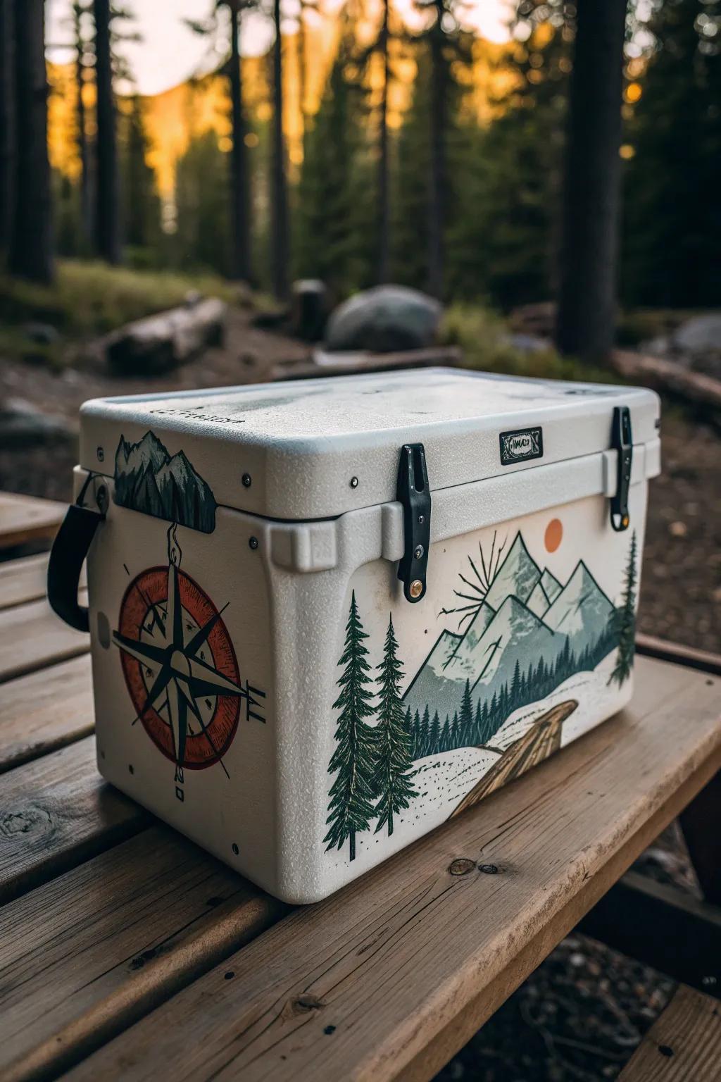 Transform your camping cooler into a masterpiece with adventure-inspired vinyl designs.