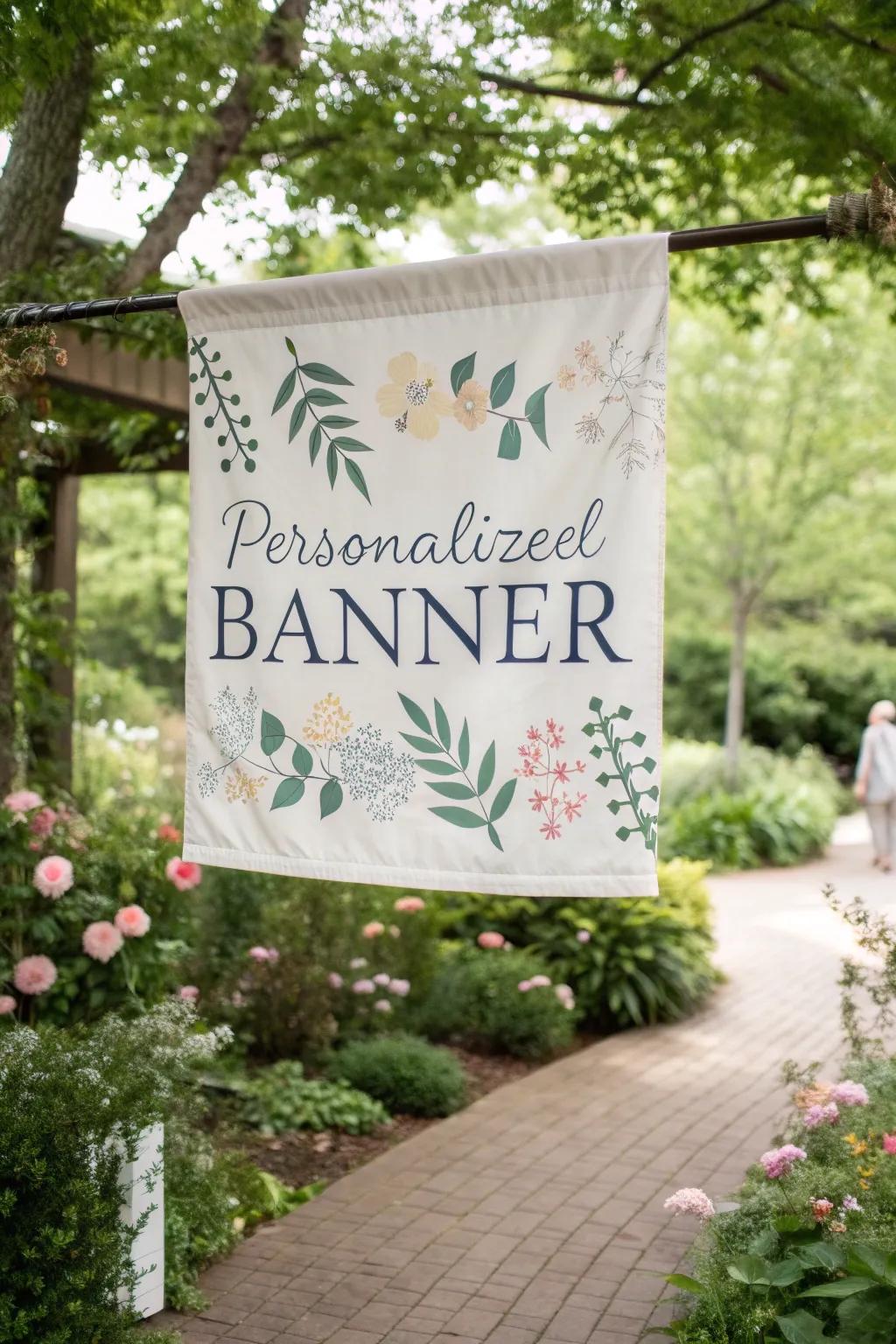 Banners that warmly greet and inspire guests.