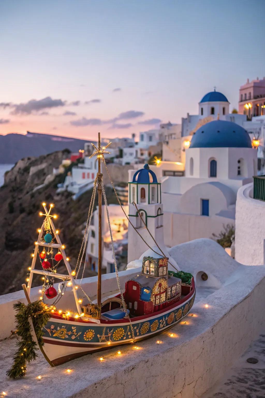 Greek holiday tradition celebrates maritime history with beautifully decorated boats.