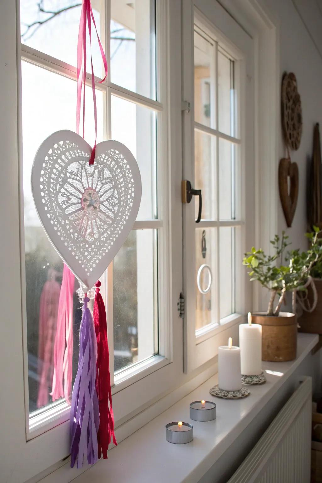 Capture love and light with these charming Valentine's sun catchers, a perfect blend of simplicity and beauty.