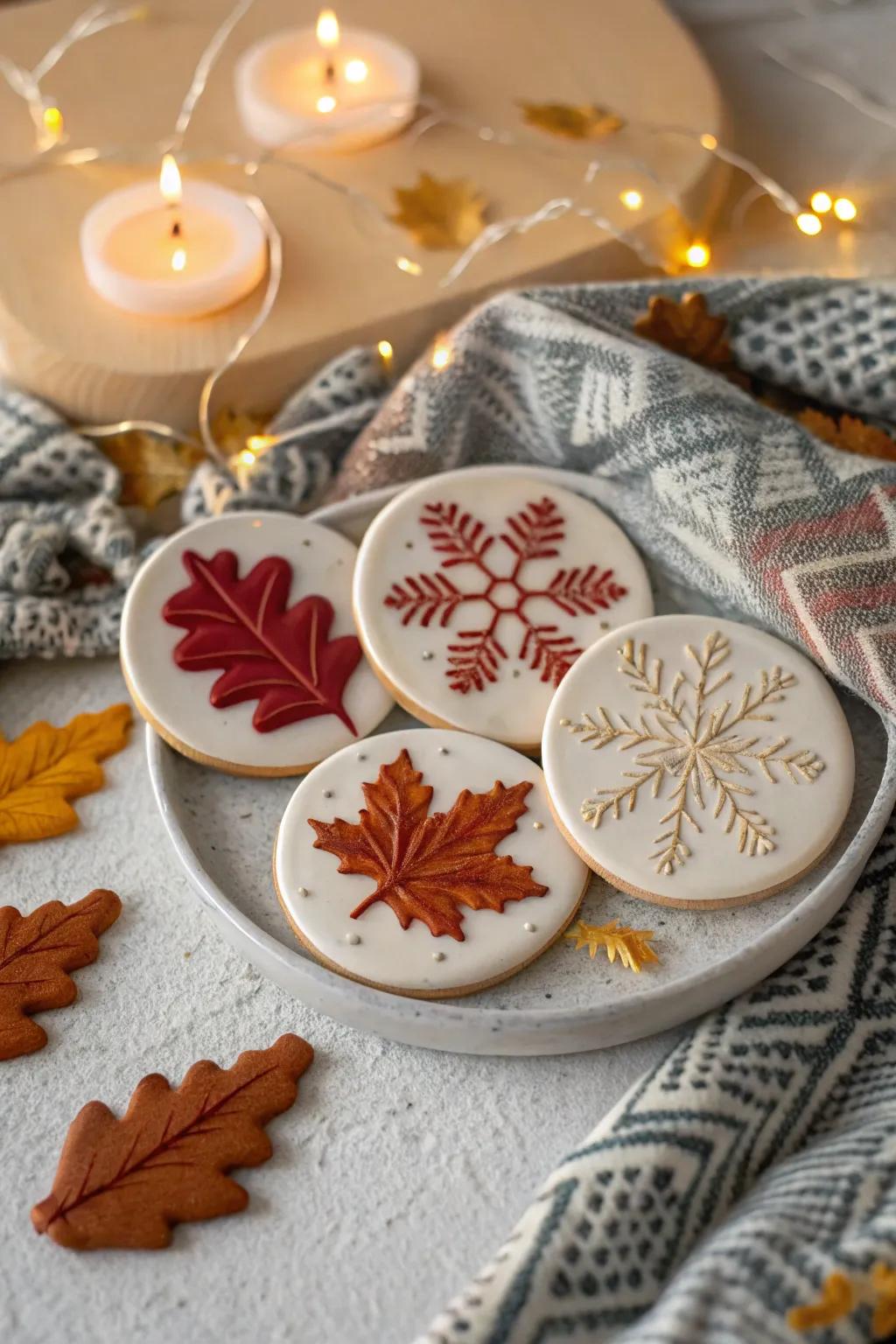 Celebrate the changing seasons with themed magnets that add a festive touch.