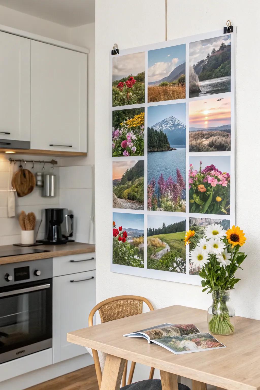 A nature's wonders collage bringing the beauty of the outdoors inside.