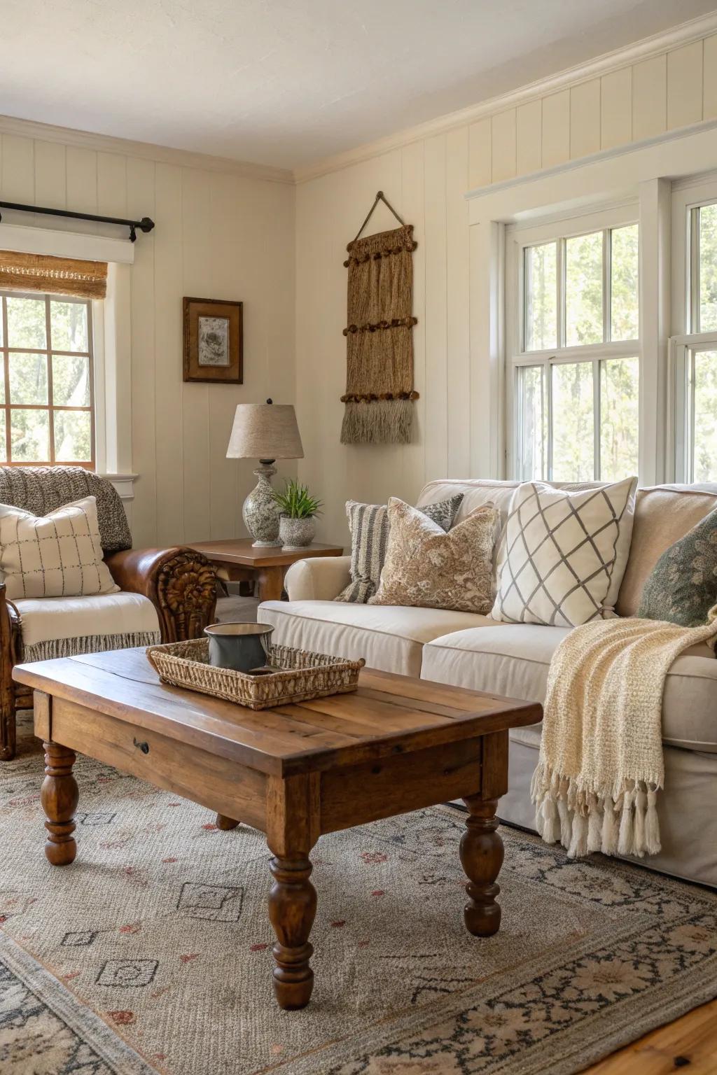 Farmhouse legs add a touch of classic country style to furniture.