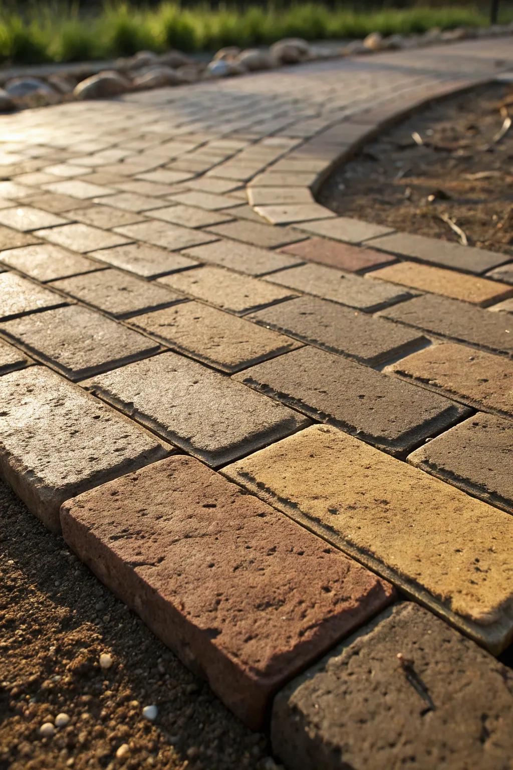 Elevate your space with the timeless craftsmanship of interlocking pavers.