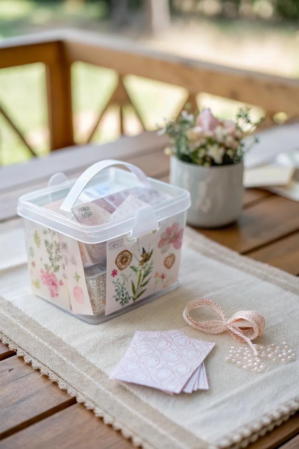 Chic and charming: Transform everyday containers into delightful party favors with a touch of boho flair.