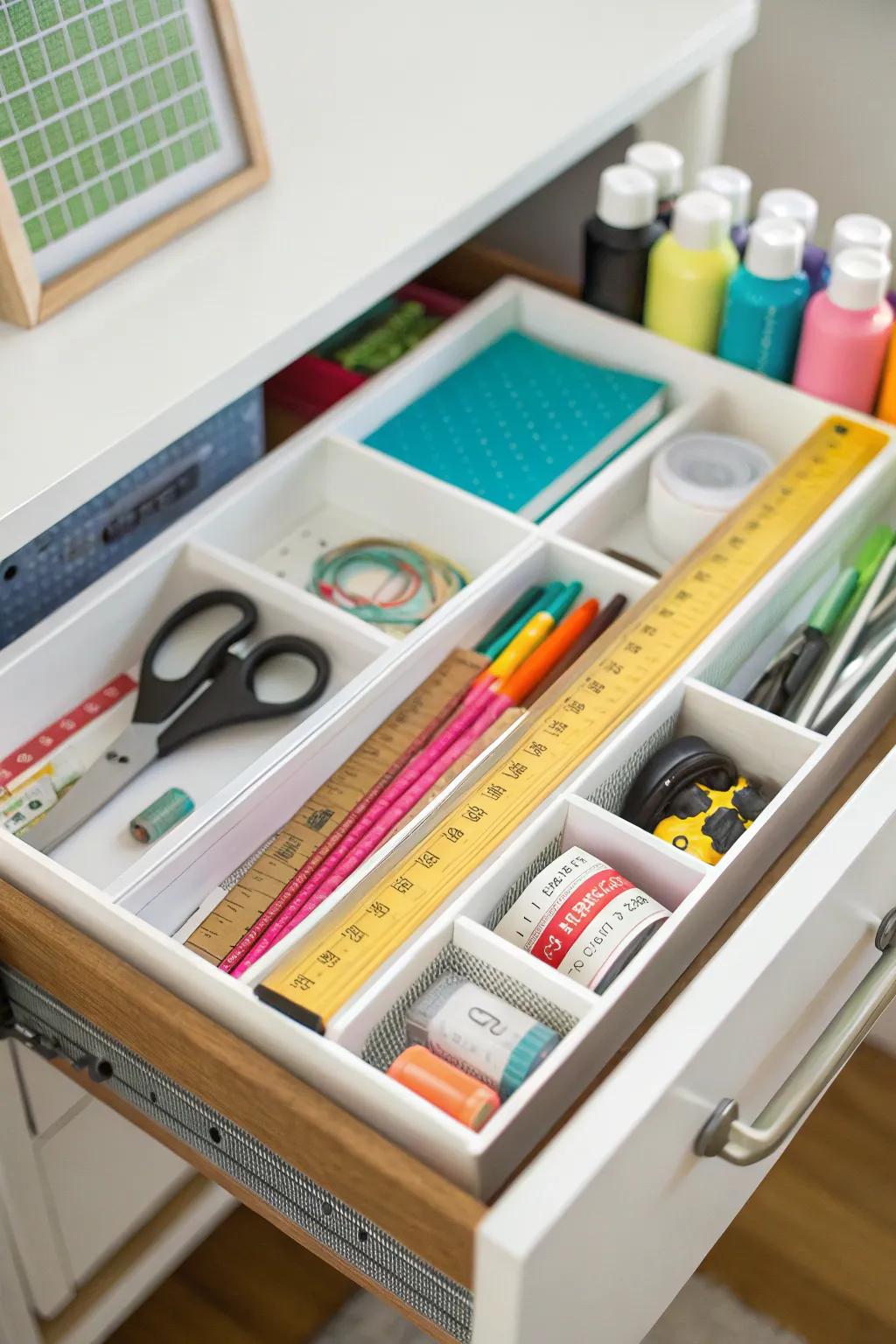 Custom drawer dividers ensure every tool has its place.