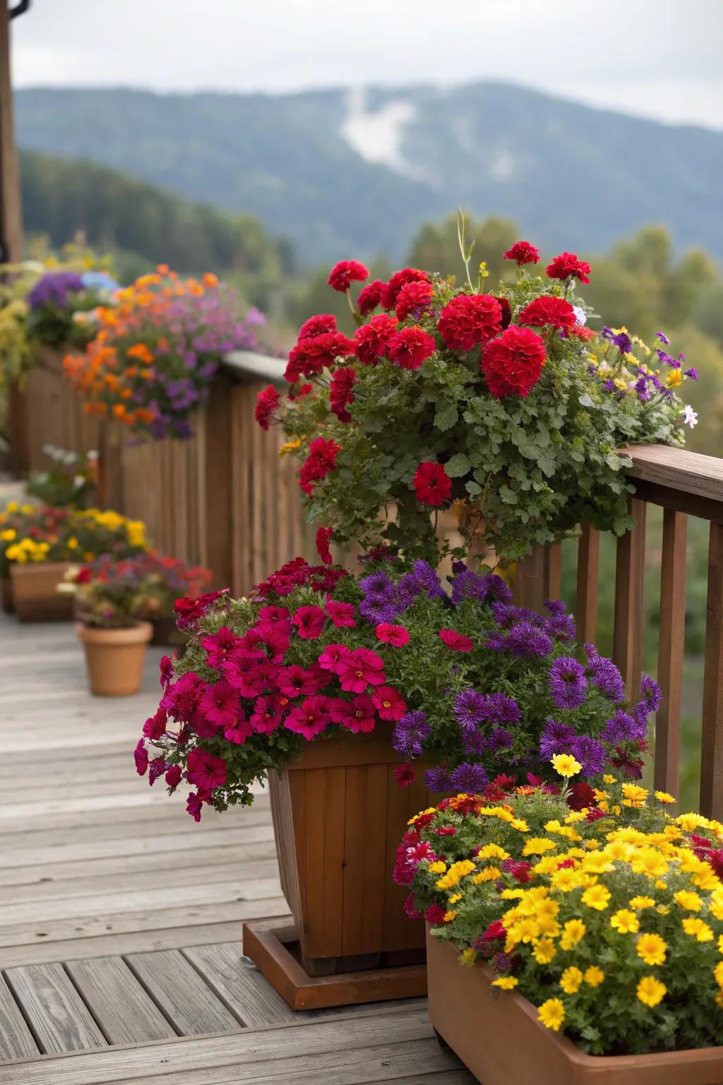 Bright colors can make your deck pop.