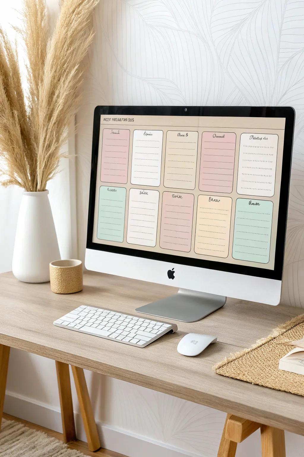 Transform your digital space with a touch of Scandinavian elegance using color-coded organization.