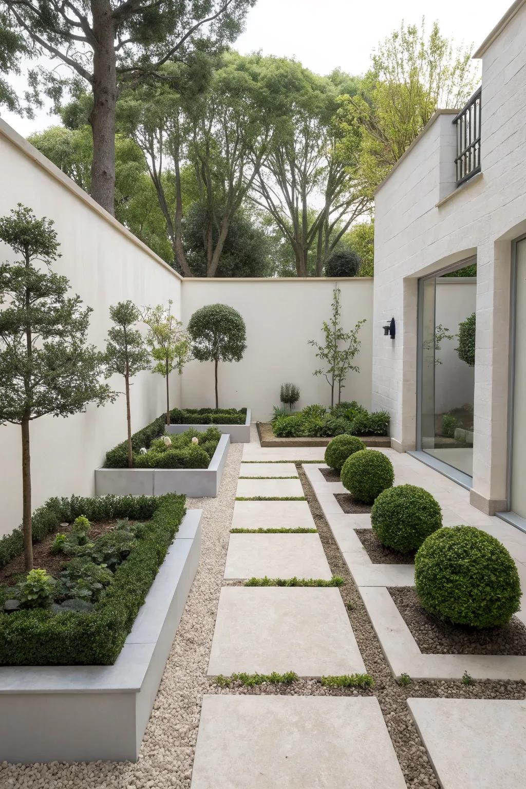 Minimalism brings peace and simplicity to your garden.