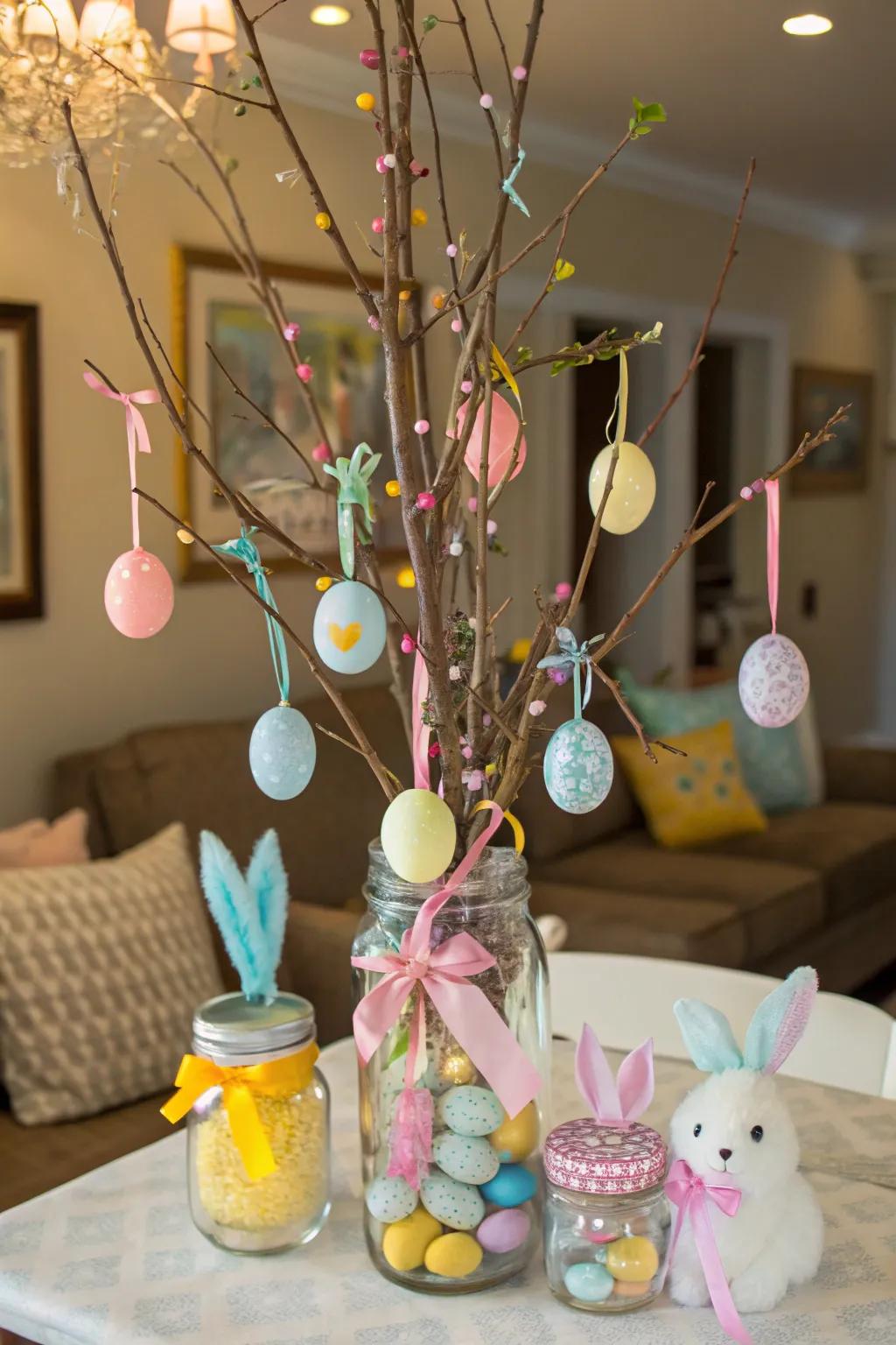 A kid-friendly Easter tree that invites creativity and fun for the whole family.