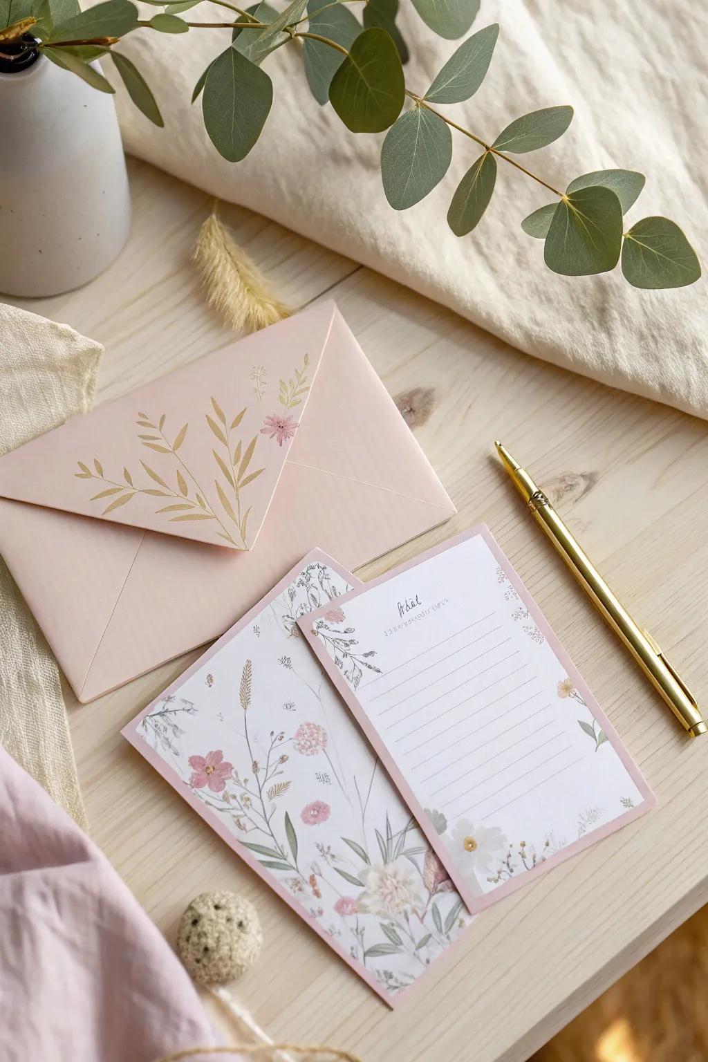 Elevate your handwritten notes with beautifully crafted printable stationery. 🌿✨