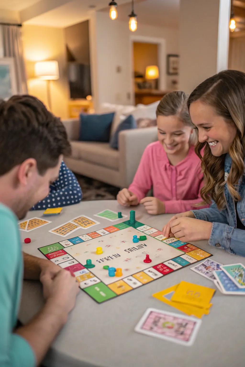 Family game night with a personalized twist.