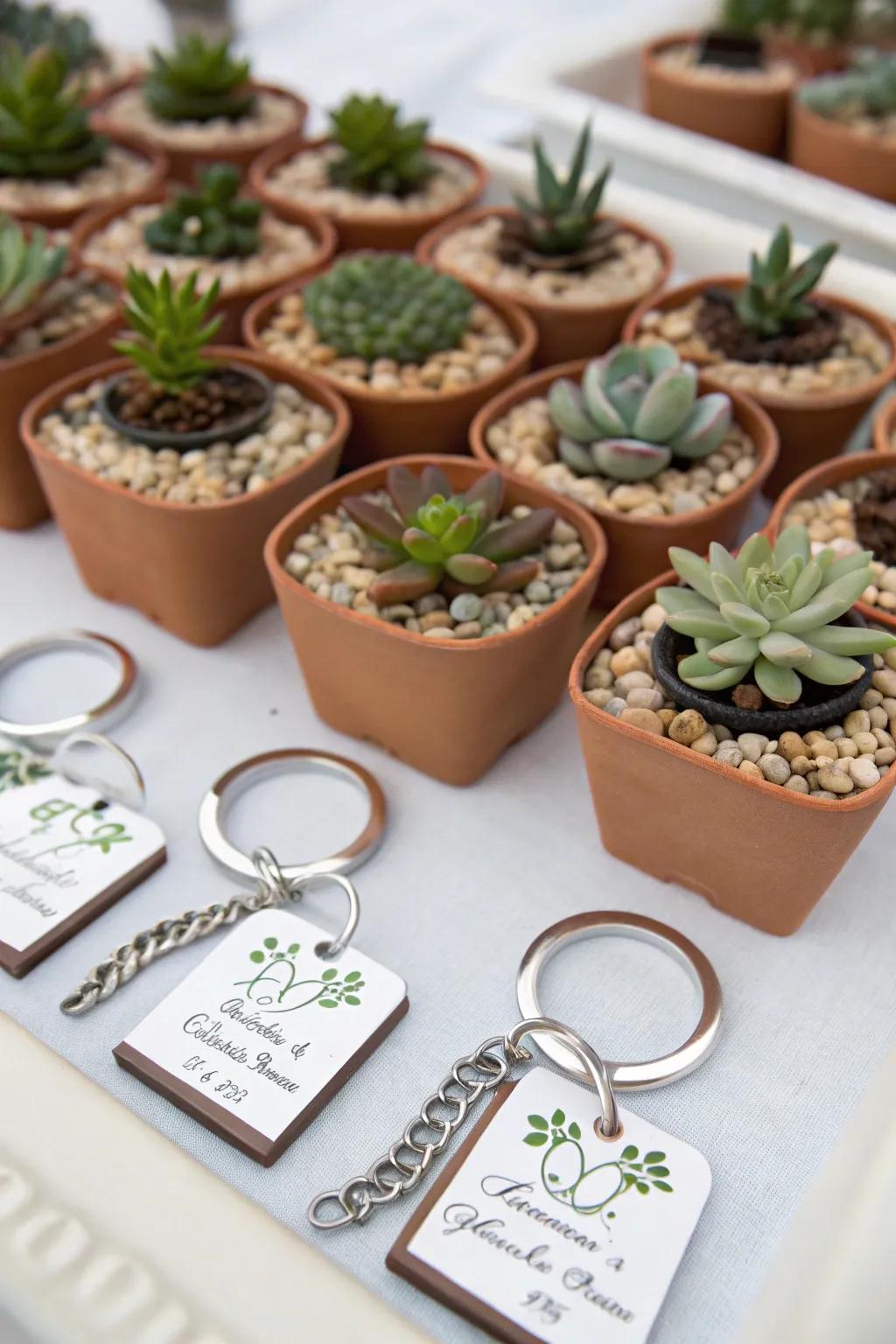 Customized party favors make a lasting impression.