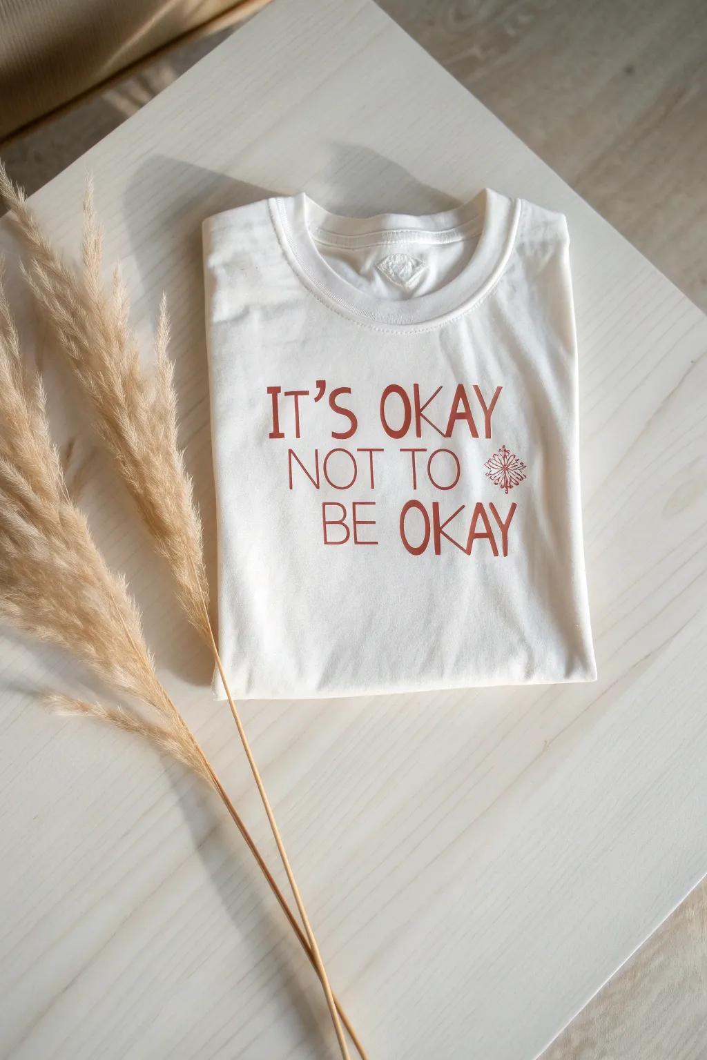 Embrace the conversation with style: 'It's Okay Not to Be Okay'.