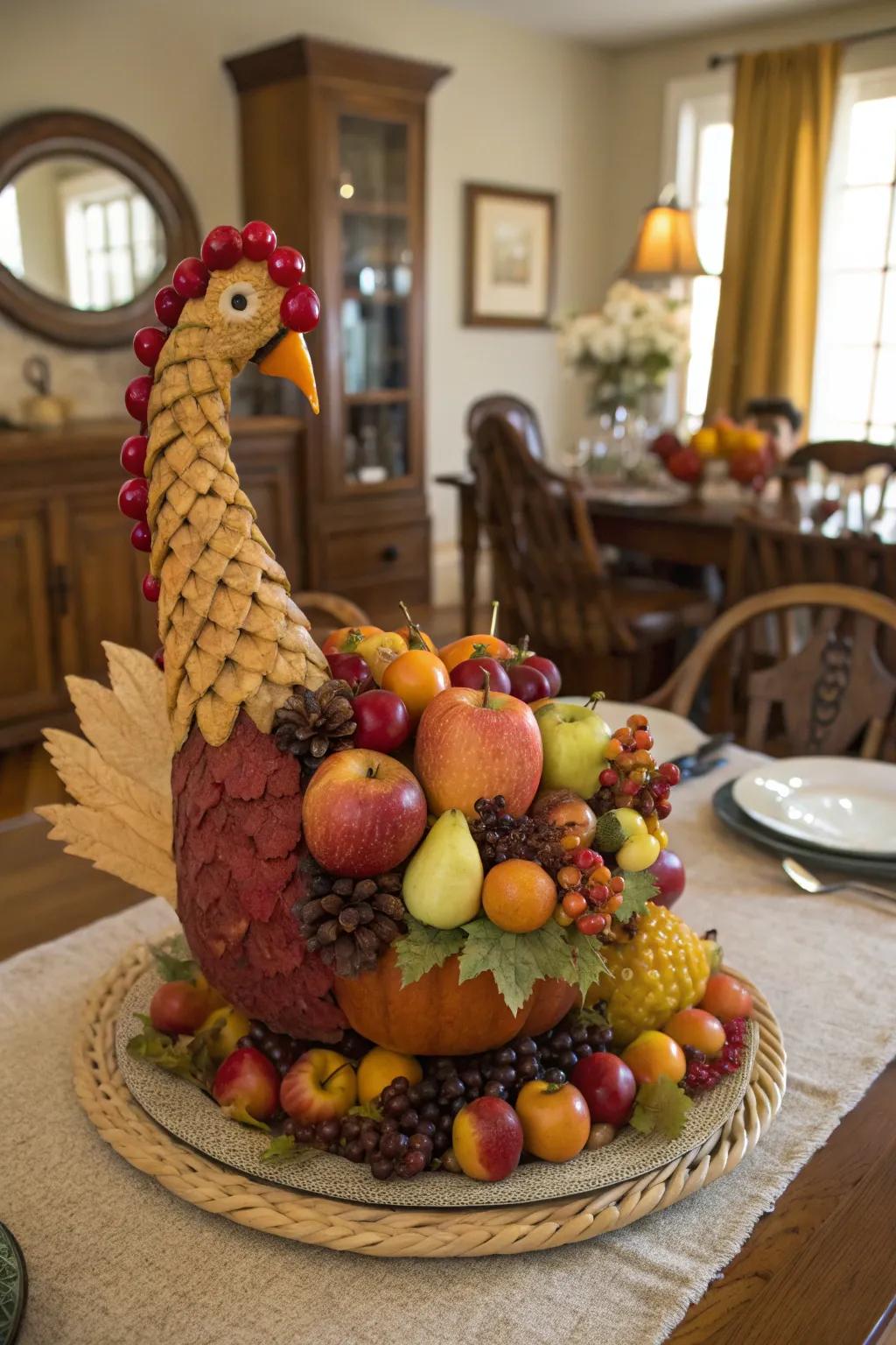 Autumn harvest turkey with warm seasonal flavors.