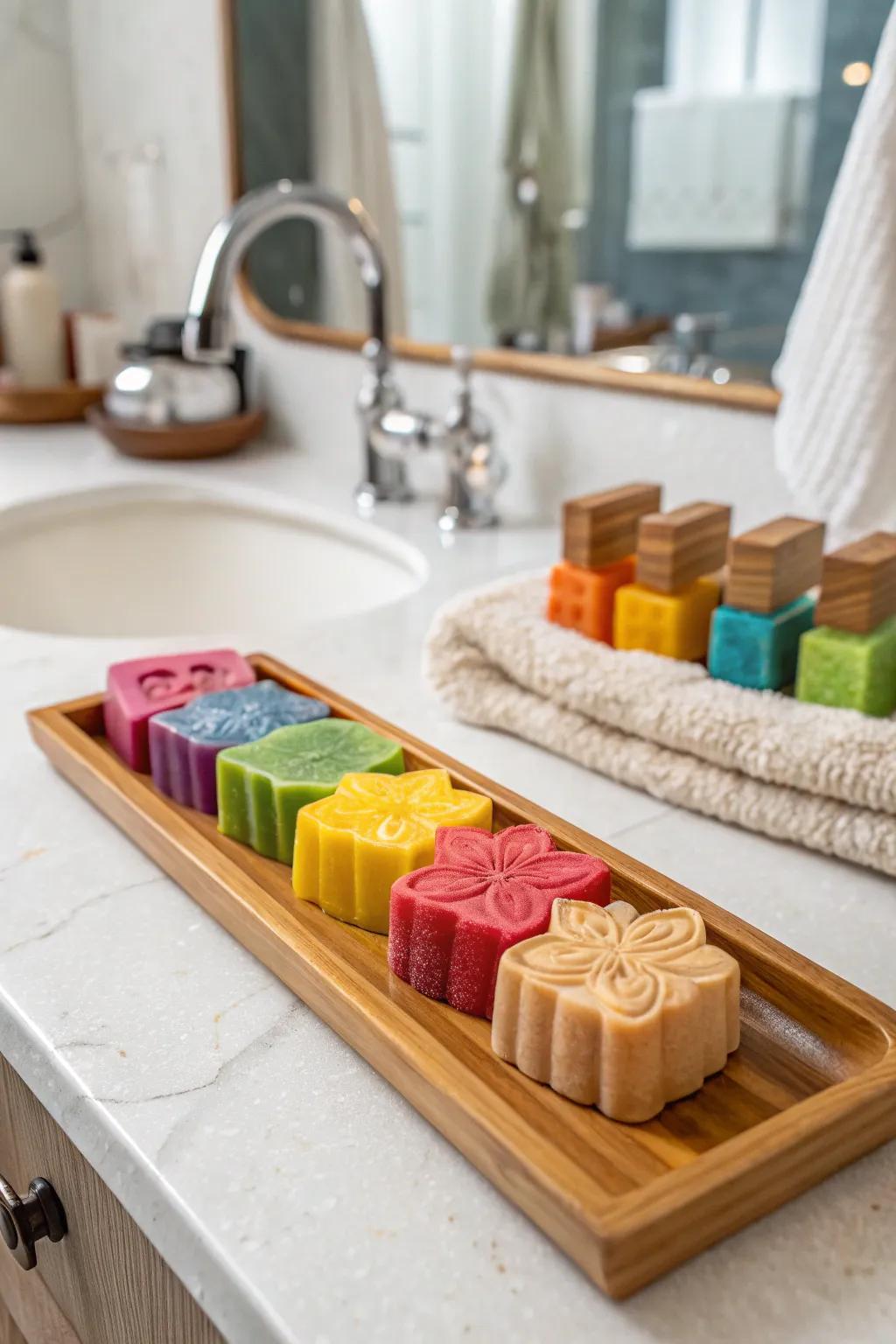 Artisanal soaps that make bath time an indulgent experience.