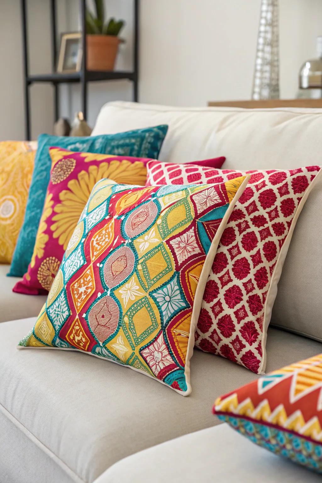 Brighten up your space with decorative throw pillows