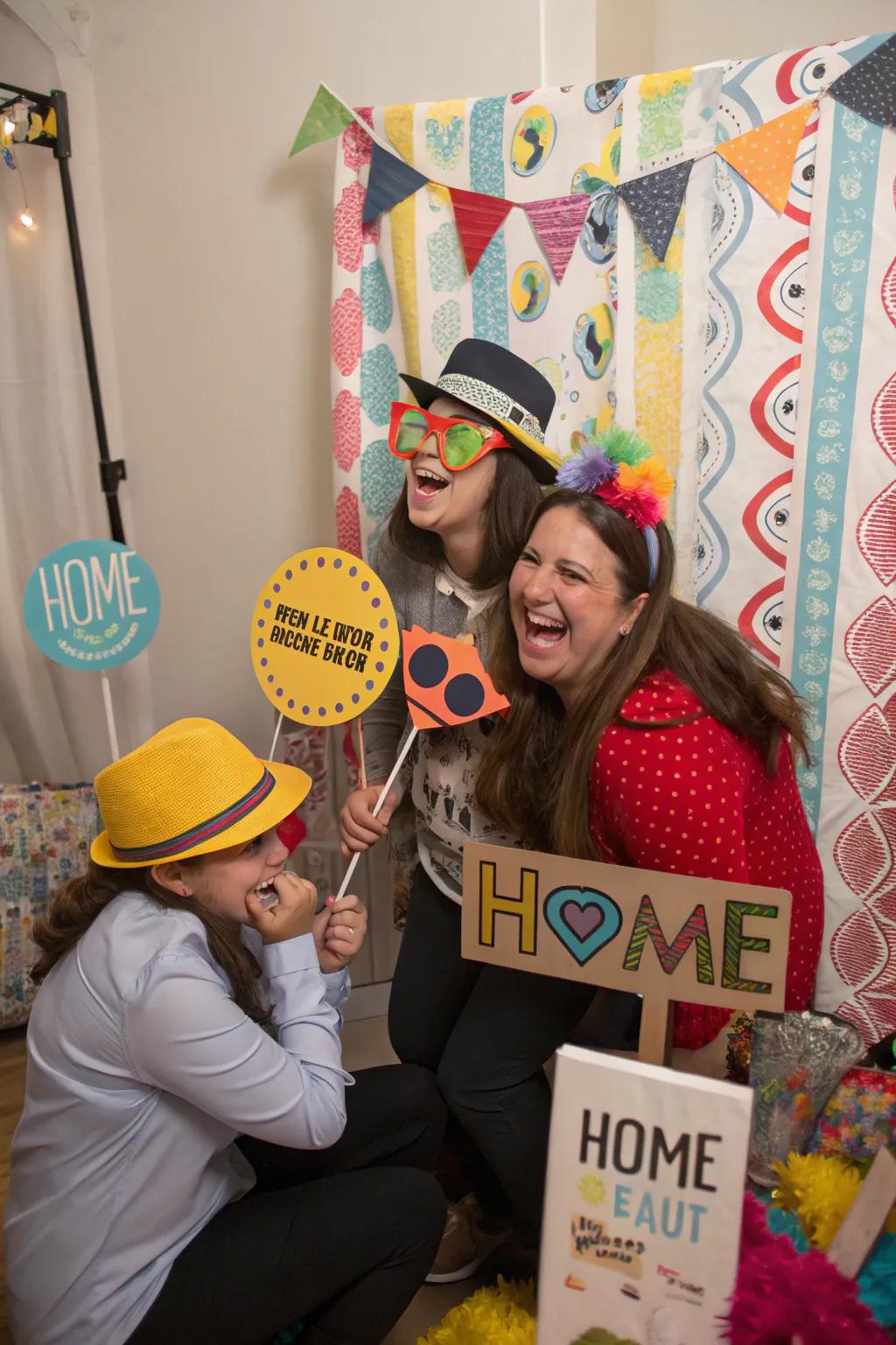 A DIY photo booth to capture joyful graduation moments.