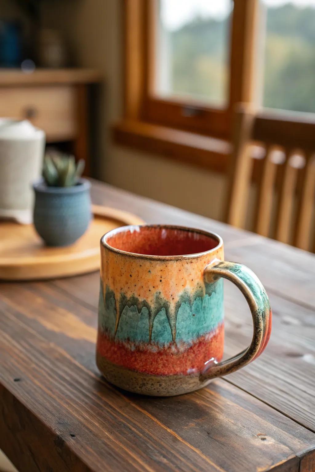 Sip in style with a unique handmade mug.