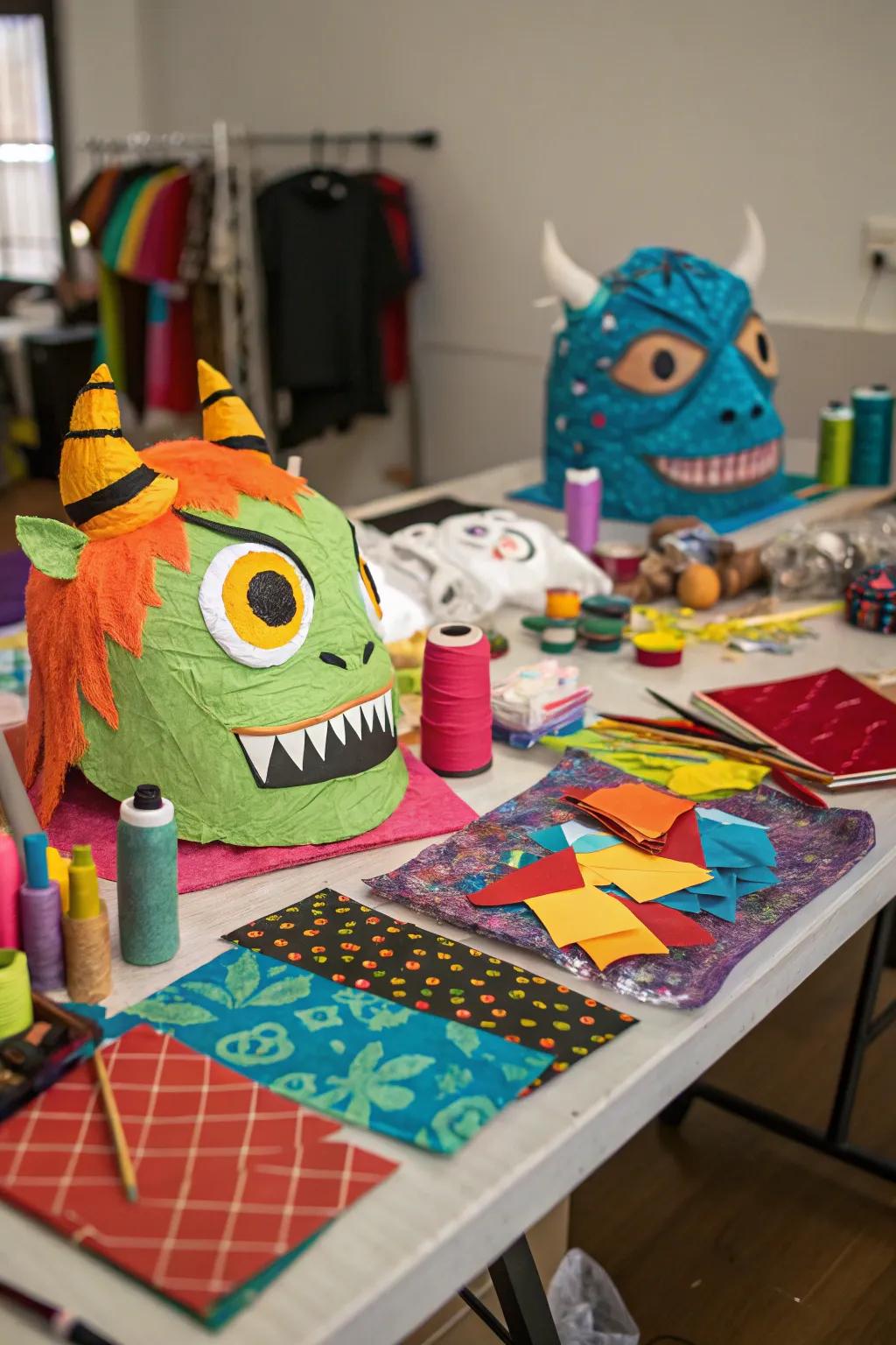 A mask-making station sparks creativity and fun at your party.