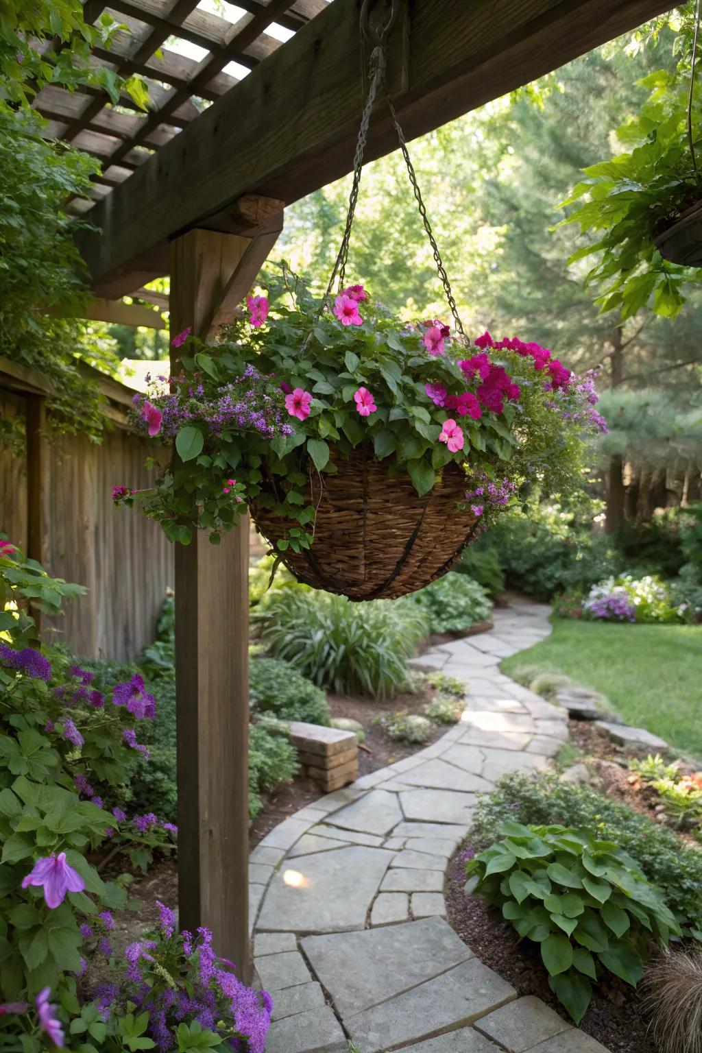 Impatience rewarded with colorful impatiens.