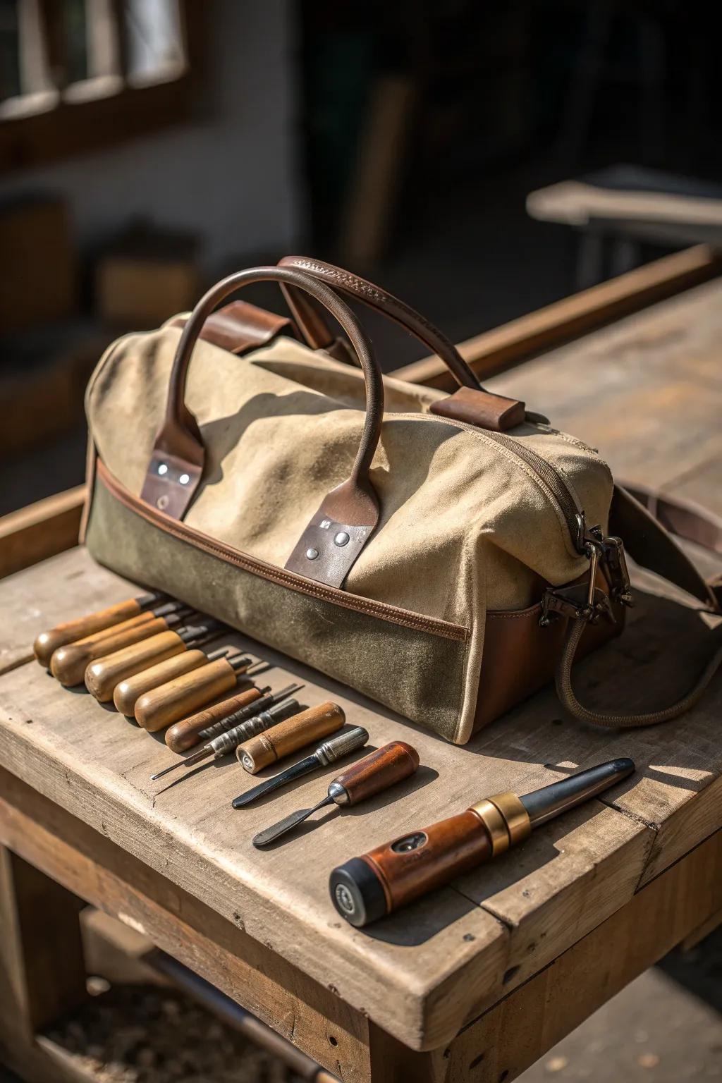 Craftsmanship Meets Portability: Your Essential Canvas Tool Bag for On-the-Go Projects
