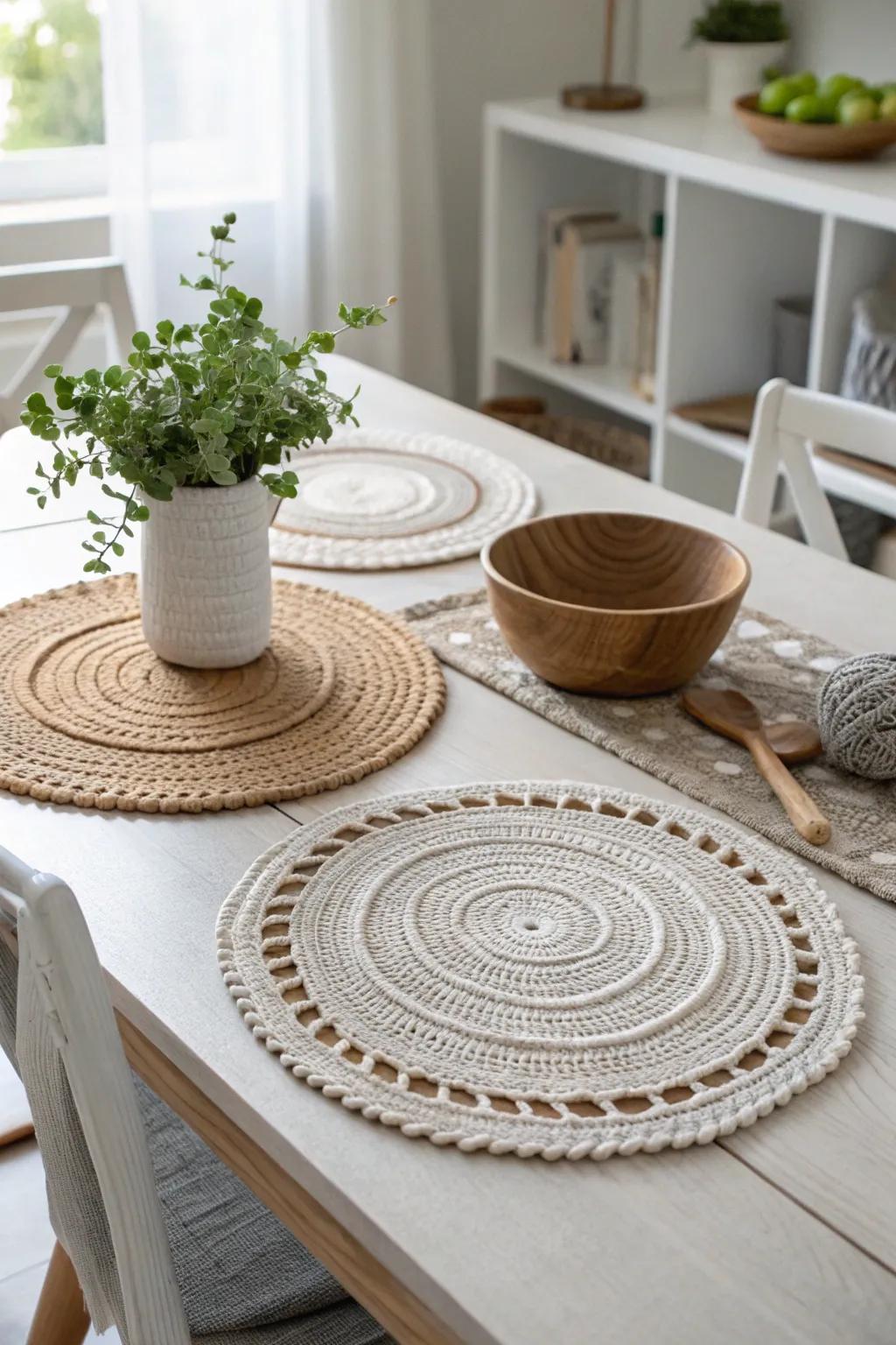 Switch up your dining decor with these elegant, reversible placemats that embrace every season with style.