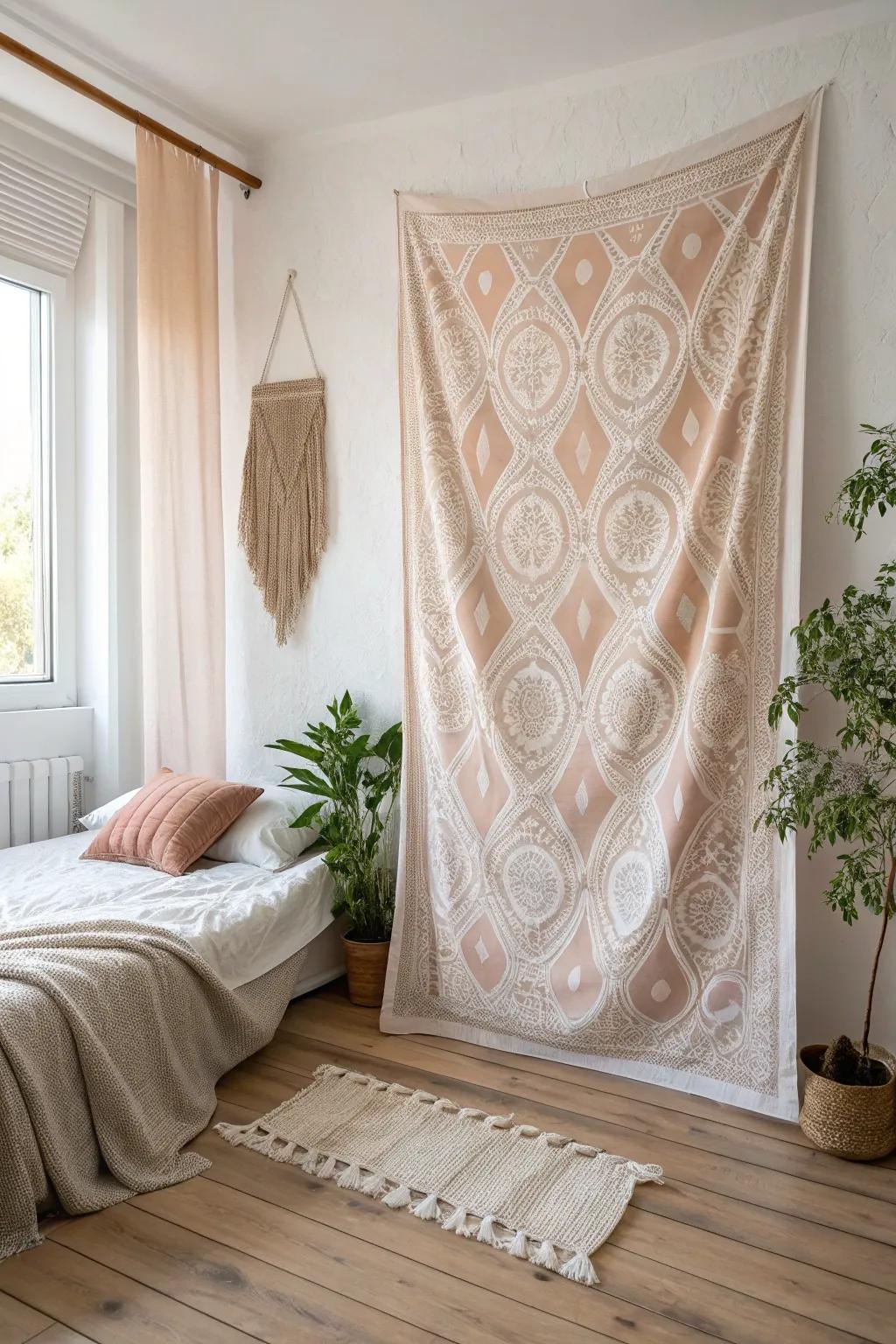 Transform your space with the elegance of fabric wall coverings—simple, stunning, and effortlessly stylish.