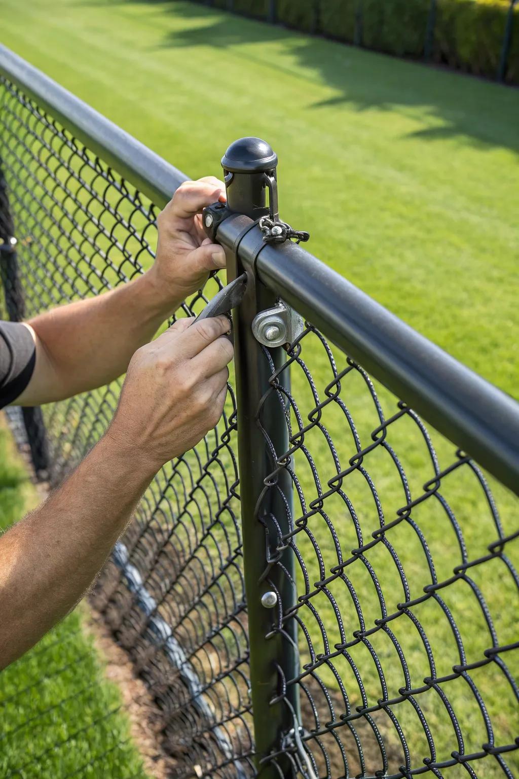 Elevate your space with expertly installed fence extensions.